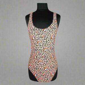 Bucee's Leopard Print One-Piece Swimsuit Sz Small SW48